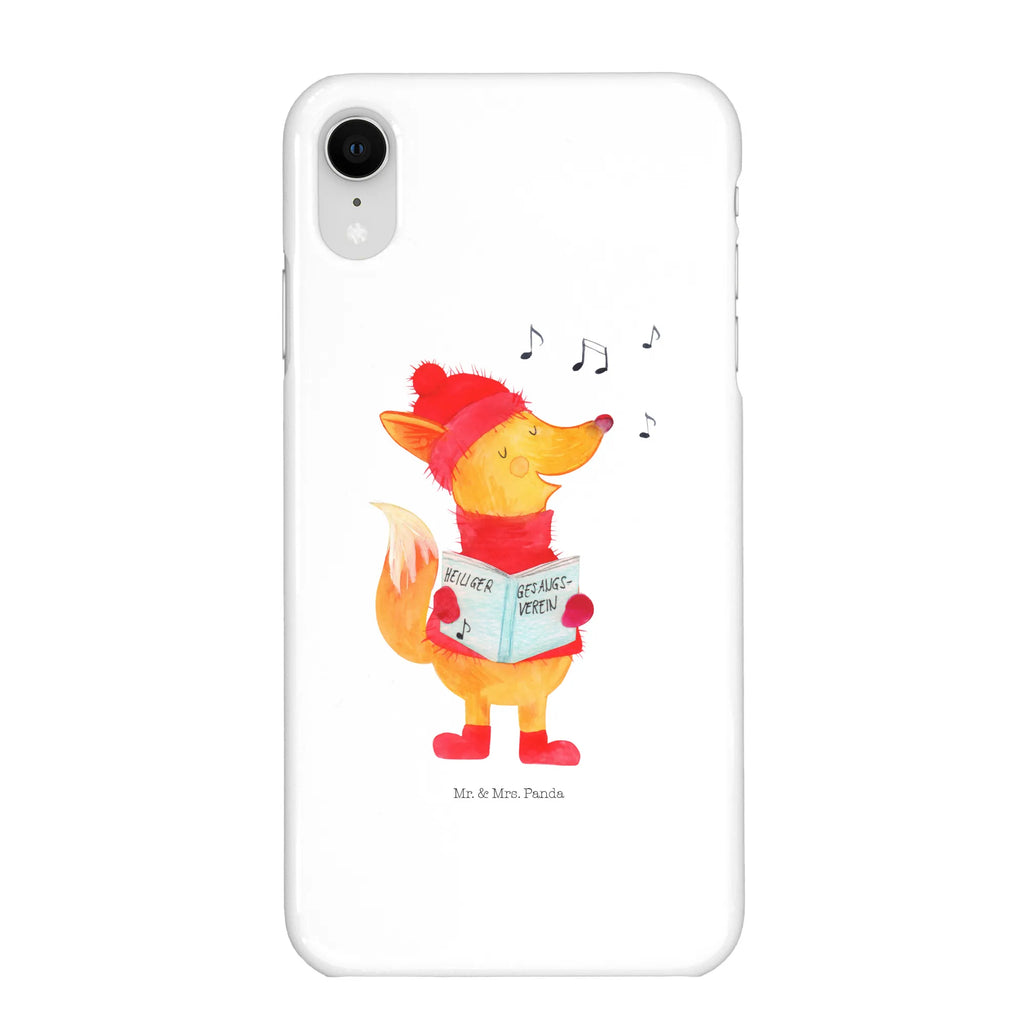 Handyhülle Fuchs Sänger Handyhülle, Handycover, Cover, Handy, Hülle, Iphone 10, Iphone X, Winter, Weihnachten, Weihnachtsdeko, Nikolaus, Advent, Heiligabend, Wintermotiv, Fuchs, Füchse, Sänger, Geschenk Sänger, Singen, Weihnachtslieder