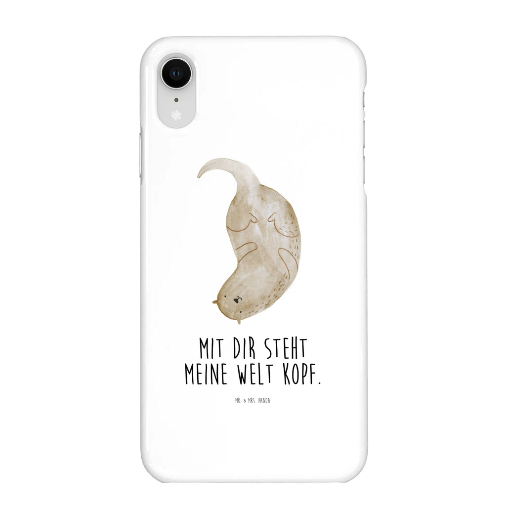 Handyhülle Otter Kopfüber Handyhülle, Handycover, Cover, Handy, Hülle, Iphone 10, Iphone X, Otter, Fischotter, Seeotter, Otter Seeotter See Otter