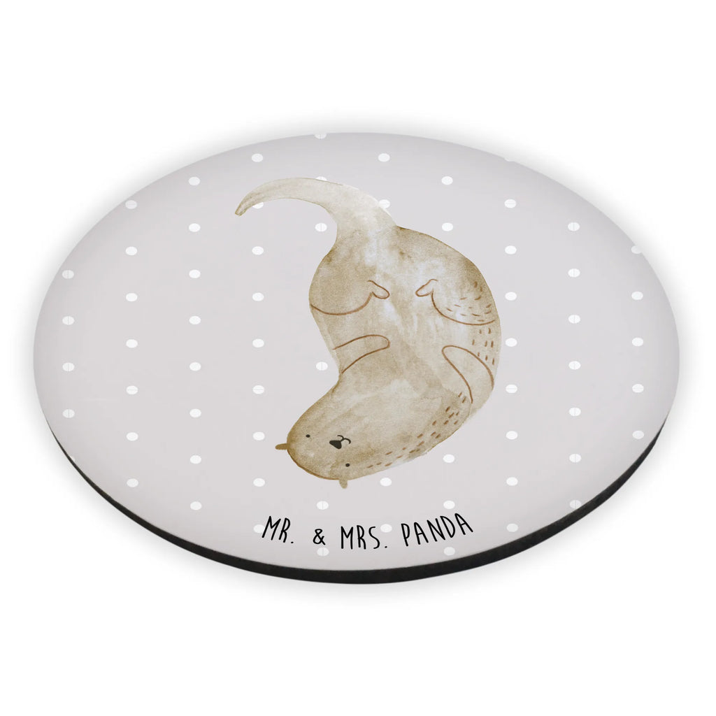 Rund Magnet Otter kopfüber Kühlschrankmagnet, Pinnwandmagnet, Souvenir Magnet, Motivmagnete, Dekomagnet, Whiteboard Magnet, Notiz Magnet, Kühlschrank Dekoration, Otter, Fischotter, Seeotter, Otter Seeotter See Otter