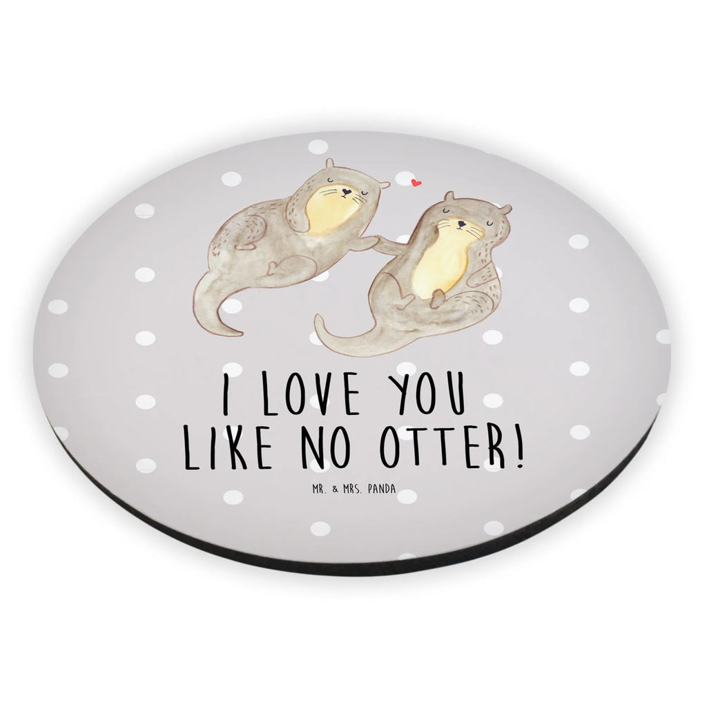 Rund Magnet Otter händchenhaltend Kühlschrankmagnet, Pinnwandmagnet, Souvenir Magnet, Motivmagnete, Dekomagnet, Whiteboard Magnet, Notiz Magnet, Kühlschrank Dekoration, Otter, Fischotter, Seeotter, Otter Seeotter See Otter