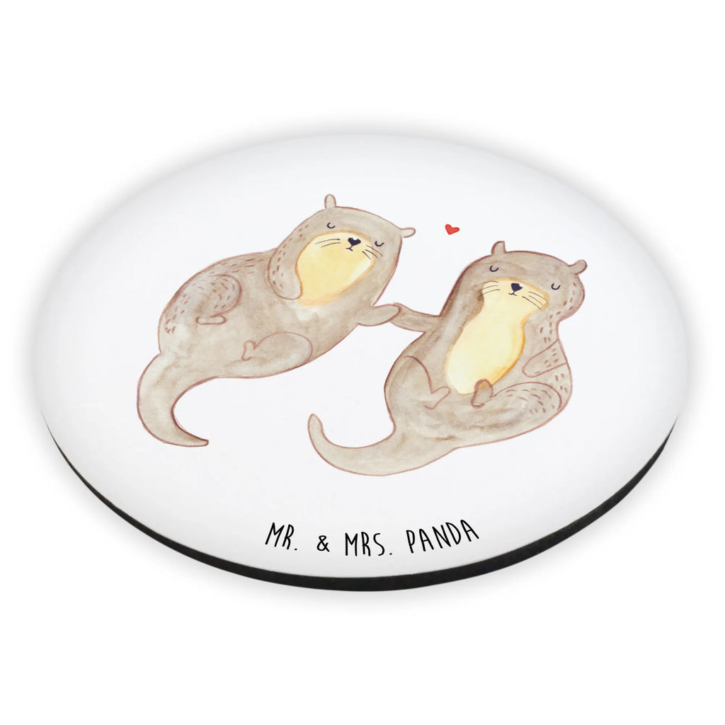 Rund Magnet Otter händchenhaltend Kühlschrankmagnet, Pinnwandmagnet, Souvenir Magnet, Motivmagnete, Dekomagnet, Whiteboard Magnet, Notiz Magnet, Kühlschrank Dekoration, Otter, Fischotter, Seeotter, Otter Seeotter See Otter