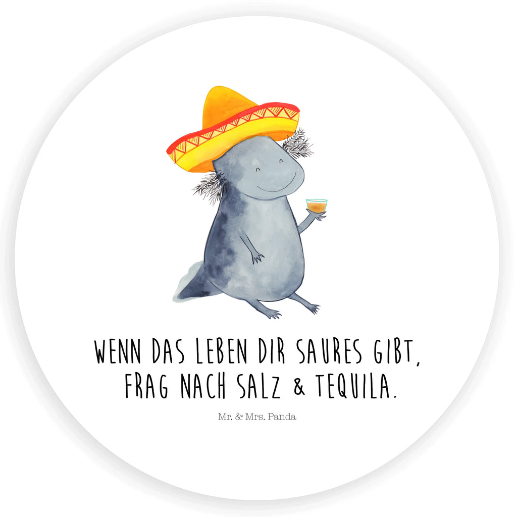 Rund Aufkleber Axolotl Tequila Sticker, Aufkleber, Etikett, Axolotl, Molch, Mexico, Mexiko, Sombrero, Zitrone, Tequila, Motivation, Spruch, Schwanzlurch, Lurch, Lurche, Axolot, Feuerdrache, Feuersalamander