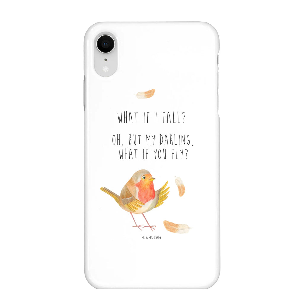 Handyhülle Rotkehlchen Federn Handyhülle, Handycover, Cover, Handy, Hülle, Iphone 10, Iphone X, Tiermotive, Gute Laune, lustige Sprüche, Tiere, What if i fall, Rotkehlchen, Spruch Motivation, Spruch Mut, Vogel, Motivation Sprüche, Motivationsbilder, fliegen