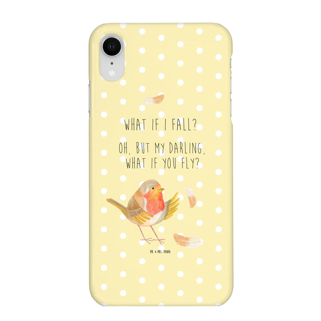 Handyhülle Rotkehlchen Federn Handyhülle, Handycover, Cover, Handy, Hülle, Iphone 10, Iphone X, Tiermotive, Gute Laune, lustige Sprüche, Tiere, What if i fall, Rotkehlchen, Spruch Motivation, Spruch Mut, Vogel, Motivation Sprüche, Motivationsbilder, fliegen