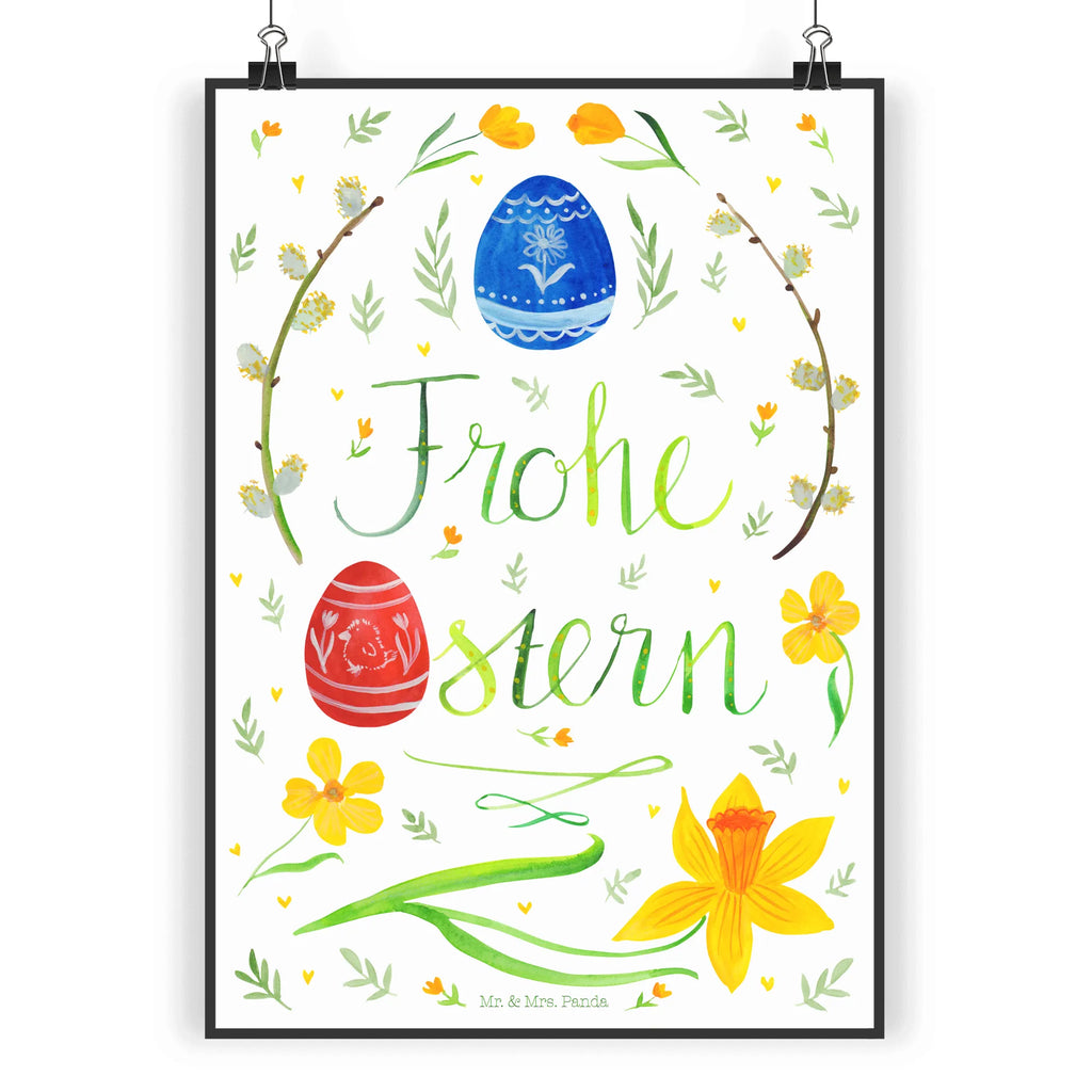 Poster Frohe Ostern Poster, Wandposter, Bild, Wanddeko, Küchenposter, Kinderposter, Wanddeko Bild, Raumdekoration, Wanddekoration, Handgemaltes Poster, Mr. & Mrs. Panda Poster, Designposter, Kunstdruck, Posterdruck, Ostern, Osterhase, Ostergeschenke, Osternest, Osterdeko, Geschenke zu Ostern, Ostern Geschenk, Ostergeschenke Kinder, Ostern Kinder, Frohe Ostern, Ostergrüße, Osterblume, Osterei, bemalte Ostereier, Weidenkätzchen. Lettering