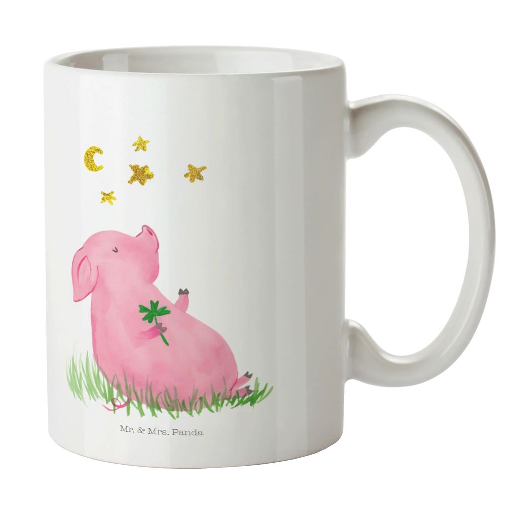 Tasse Schwein Glück Tasse, Kaffeetasse, Teetasse, Becher, Kaffeebecher, Teebecher, Keramiktasse, Porzellantasse, Büro Tasse, Geschenk Tasse, Tasse Sprüche, Tasse Motive, Kaffeetassen, Tasse bedrucken, Designer Tasse, Cappuccino Tassen, Schöne Teetassen, Tiermotive, Gute Laune, lustige Sprüche, Tiere, Glücksschwein. Glück, Schwein, Schweinchen, Sterne, Sernchen, Ziele, Träume, Motivation, Glücksbringer