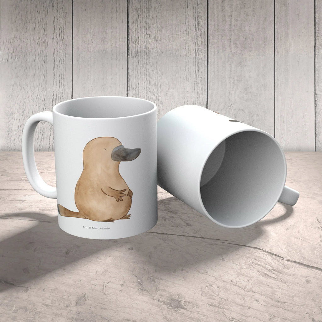 Tasse Schnabeltier mutig Tasse, Kaffeetasse, Teetasse, Becher, Kaffeebecher, Teebecher, Keramiktasse, Porzellantasse, Büro Tasse, Geschenk Tasse, Tasse Sprüche, Tasse Motive, Kaffeetassen, Tasse bedrucken, Designer Tasse, Cappuccino Tassen, Schöne Teetassen, Meerestiere, Meer, Urlaub, Schnabeltier, Mut, mutig, Lebensweisheit, Schnabeltiere, Motivation, Training, Büro, Arbeit, Neuanfang, Neustart, Weltreise, Raodtrip