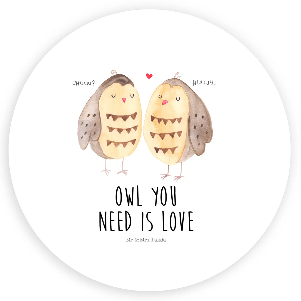 Rund Aufkleber Eule Liebe Sticker, Aufkleber, Etikett, Eule, Eule Deko, Liebe, Hochzeit Spruch, Owl, All you need is love, Liebe Spruch, Freundin Geschenk, Freund, Wortspiel lustig