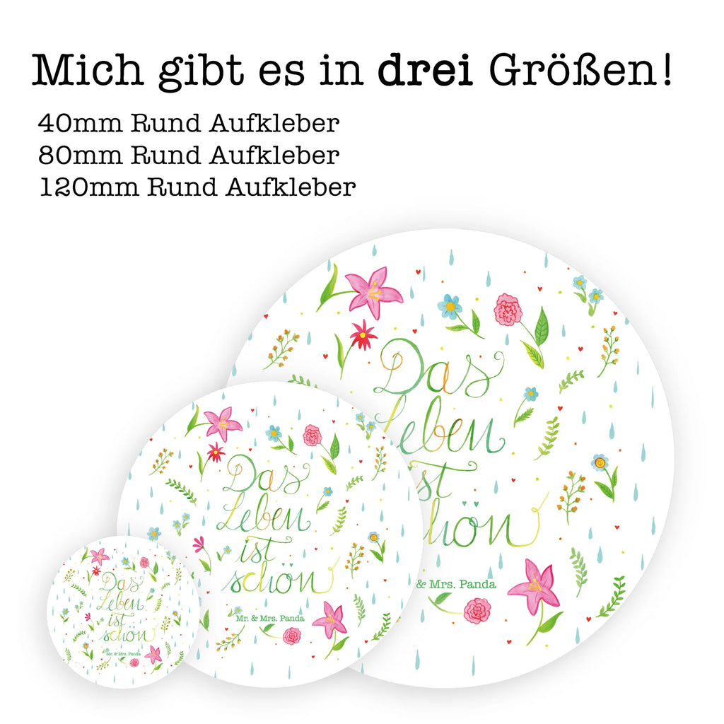 Rund Aufkleber Blumen Das Leben ist schön Sticker, Aufkleber, Etikett, Kinder, rund, Blumen Deko, Frühlings Deko, Sommer Deko, Dekoration, positive Botschaft, Naturliebhaber, Outdoor, Natur, Abenteuer, Blumen, Blümchen, Das Leben ist schön, Spruch über das Leben, Motivation Spruch, fröhlich sein, glücklich sein