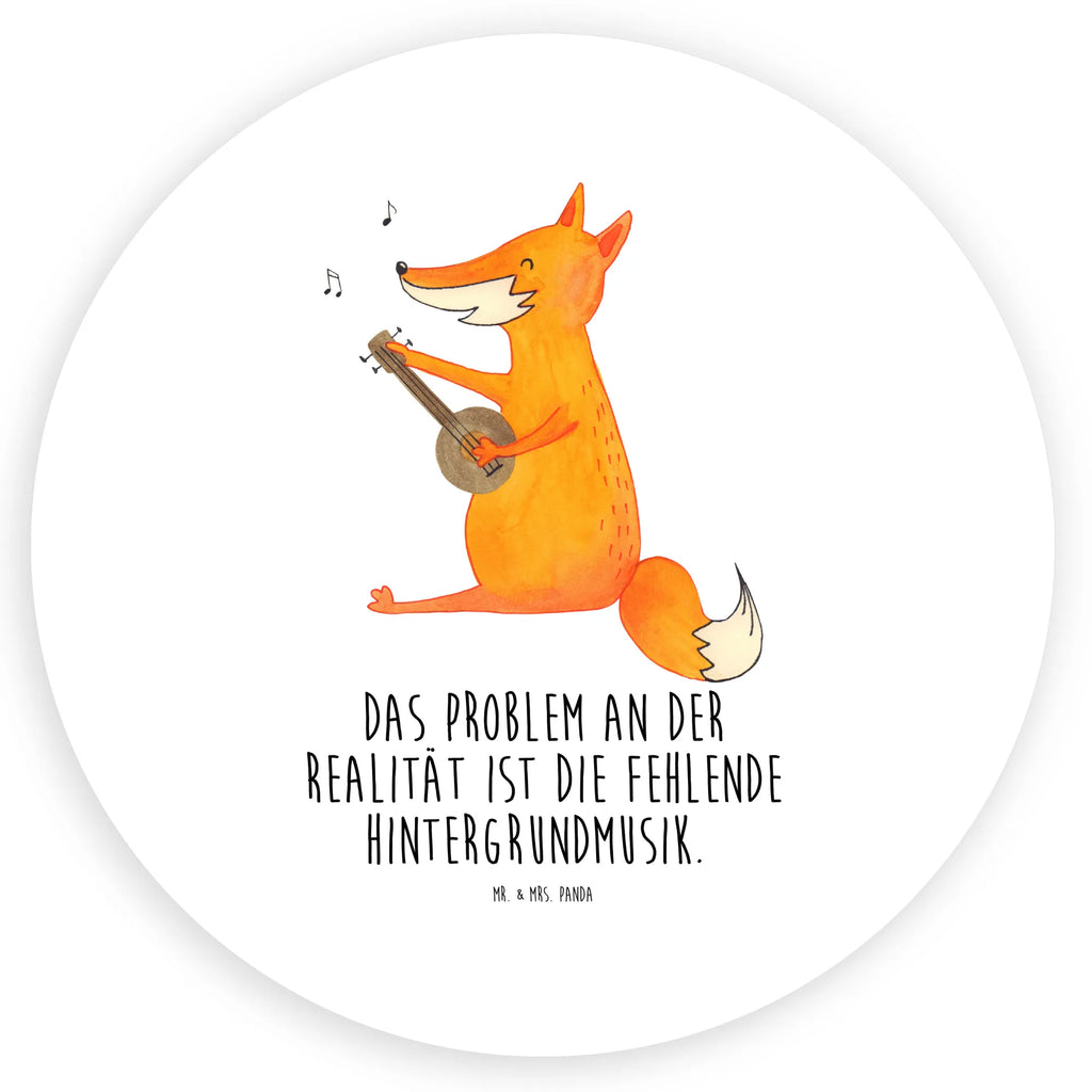 Rund Aufkleber Fuchs Gitarre Sticker, Aufkleber, Etikett, Fuchs, Füchse, Geschenk Musiker, Musik Spruch, Musikerin, Sänger, Sängerin, Gitarre