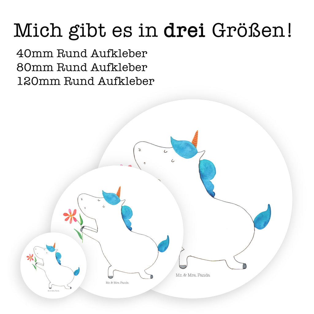 Rund Aufkleber Einhorn Blume Sticker, Aufkleber, Etikett, Einhorn, Einhörner, Einhorn Deko, Pegasus, Unicorn, Liebe, Liebesbeweis, Antrag, Heiratsantrag, Verlobung, Ehepaar, Pärchen, Partner, Freund, Freundin, Ehe, heiraten