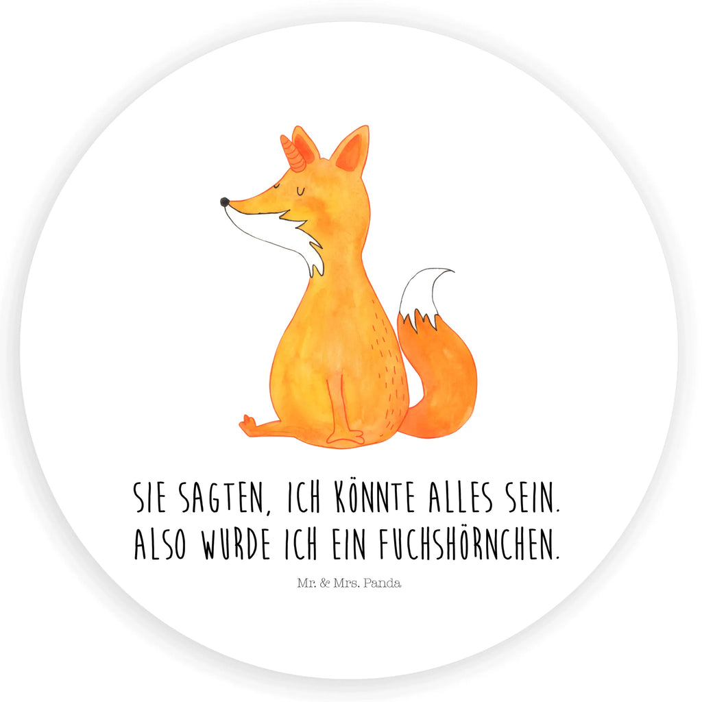 Rund Aufkleber Fuchshörnchen Wunsch Sticker, Aufkleber, Etikett, Einhorn, Einhörner, Einhorn Deko, Pegasus, Unicorn, Fuchs, Unicorns, Fuchshörnchen, Fuchshorn, Foxycorn, Füchse