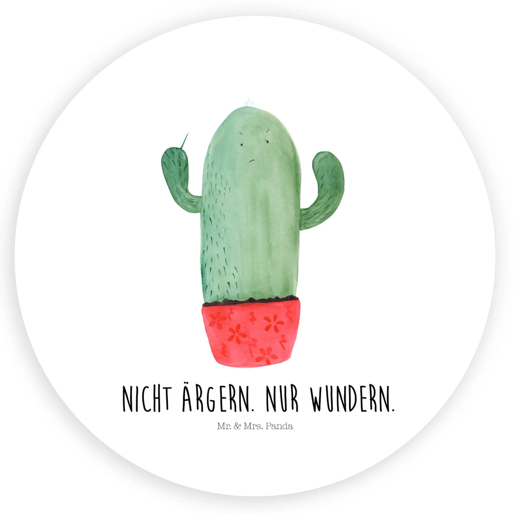 Rund Aufkleber Kaktus wütend Sticker, Aufkleber, Etikett, Kaktus, Kakteen, ärgern, Büro, Schule, Büroalltag, Chefin, Kollege, Kollegin, wütend