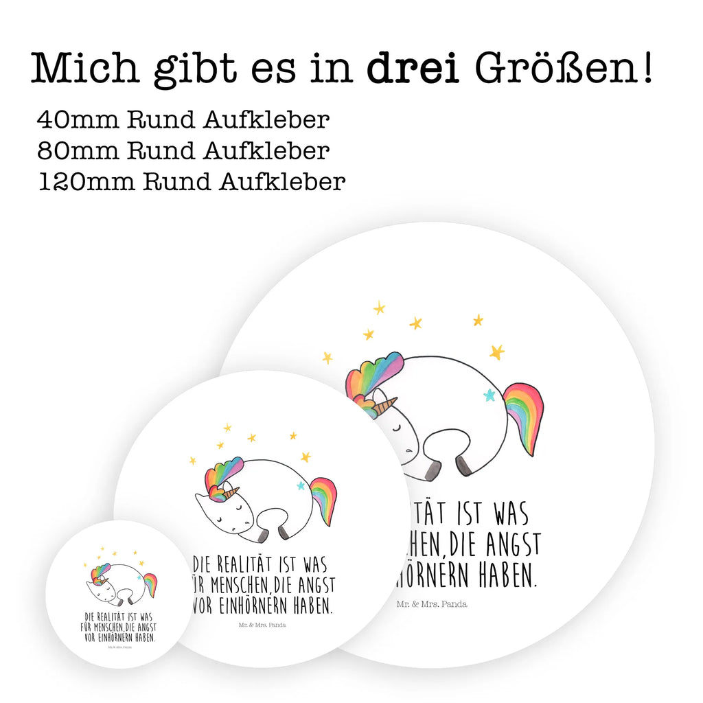 Rund Aufkleber Einhorn Nacht Sticker, Aufkleber, Etikett, Einhorn, Einhörner, Einhorn Deko, Pegasus, Unicorn, Träume, Traum, unicorn, Realität, Menschen, Geschenk, Ruhe, Freundin