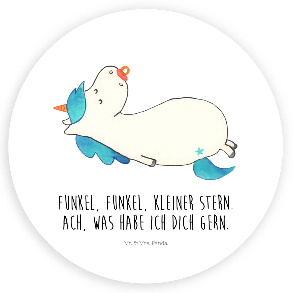 Rund Aufkleber Einhorn Schnullie Sticker, Aufkleber, Etikett, Einhorn, Einhörner, Einhorn Deko, Pegasus, Unicorn, Baby, Kleinkind, Geburt, Geburtstag, Säugling, Schnuller, Geschenk Geburt, Mutter, Mama