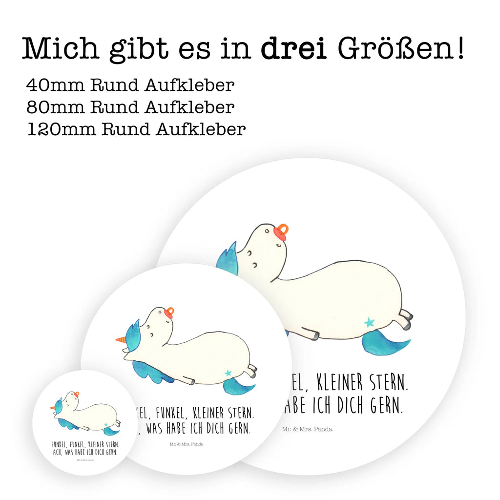 Rund Aufkleber Einhorn Schnullie Sticker, Aufkleber, Etikett, Einhorn, Einhörner, Einhorn Deko, Pegasus, Unicorn, Baby, Kleinkind, Geburt, Geburtstag, Säugling, Schnuller, Geschenk Geburt, Mutter, Mama