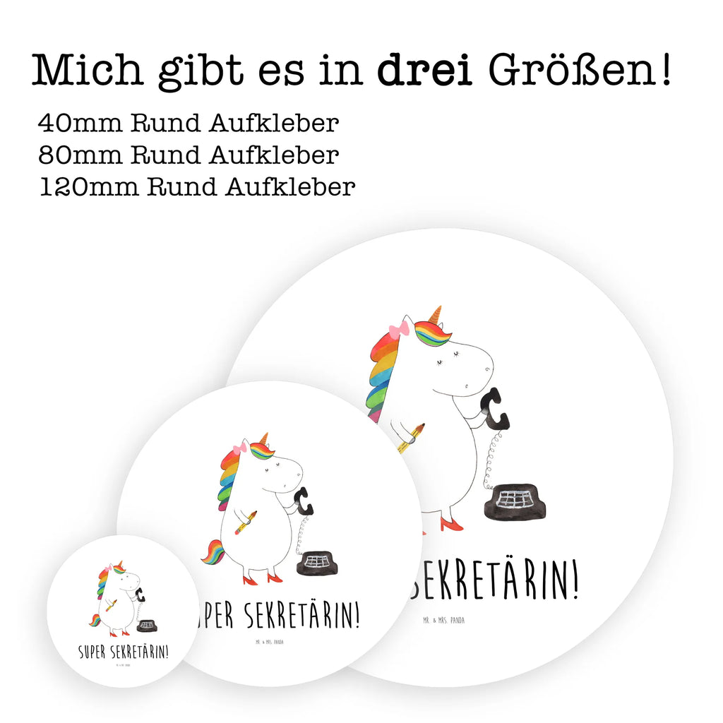 Rund Aufkleber Einhorn Sekretärin Sticker, Aufkleber, Etikett, Einhorn, Einhörner, Einhorn Deko, Pegasus, Unicorn, Sekretärin, Büro, Rechtsanwältin, Rechtsanwaltsgehilfin, Steuerbüro, Steuerkanzlei, Bürokraft, Bürohilfe