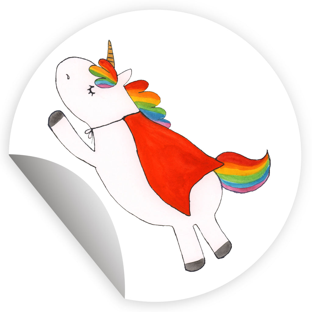 Rund Aufkleber Einhorn Super Sticker, Aufkleber, Etikett, Einhorn, Einhörner, Einhorn Deko, Pegasus, Unicorn, Traummann, Superheld, Held, Freundin, Geschenk, Girl, Mädchen