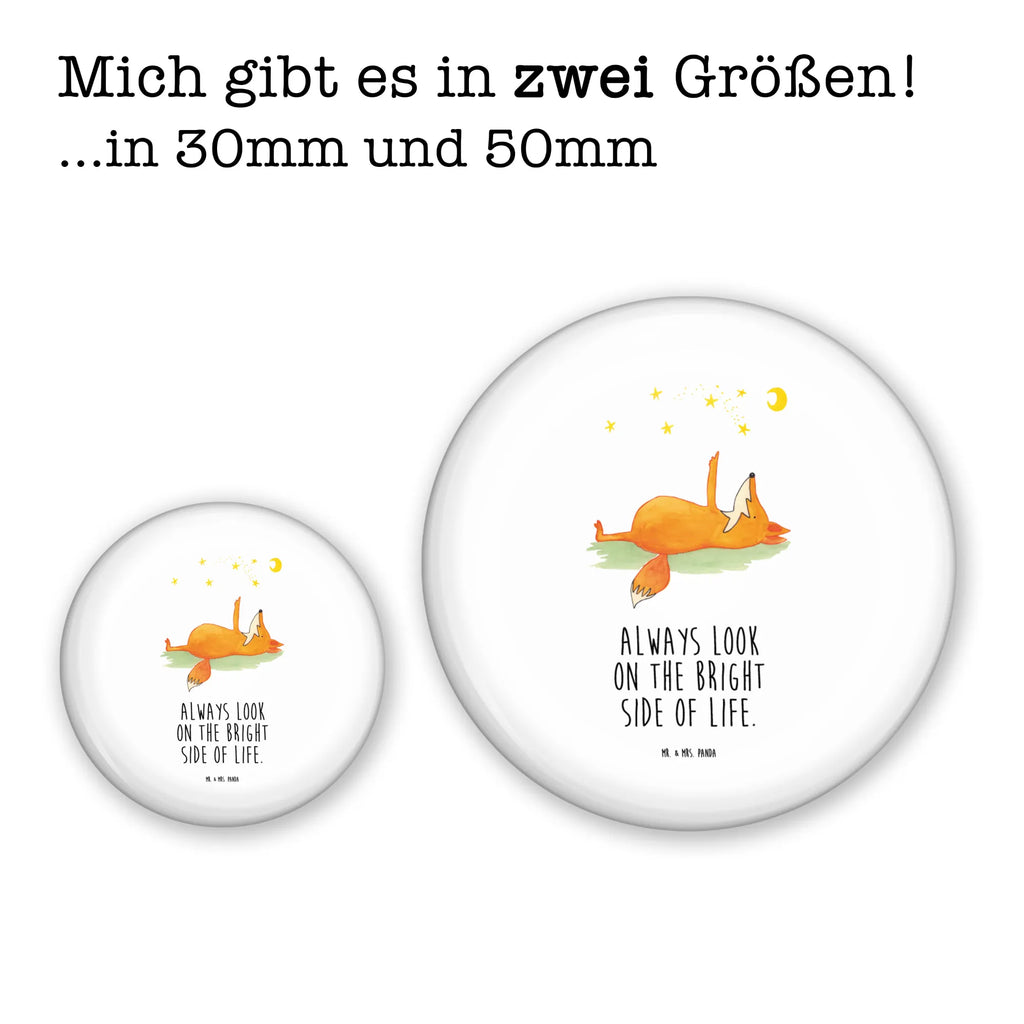 Button Fuchs Sterne 50mm Button, Button, Pin, Anstecknadel, Fuchs, Füchse, tröstende Worte, Spruch positiv, Spruch schön, Romantik, Always Look on the Bright Side of Life