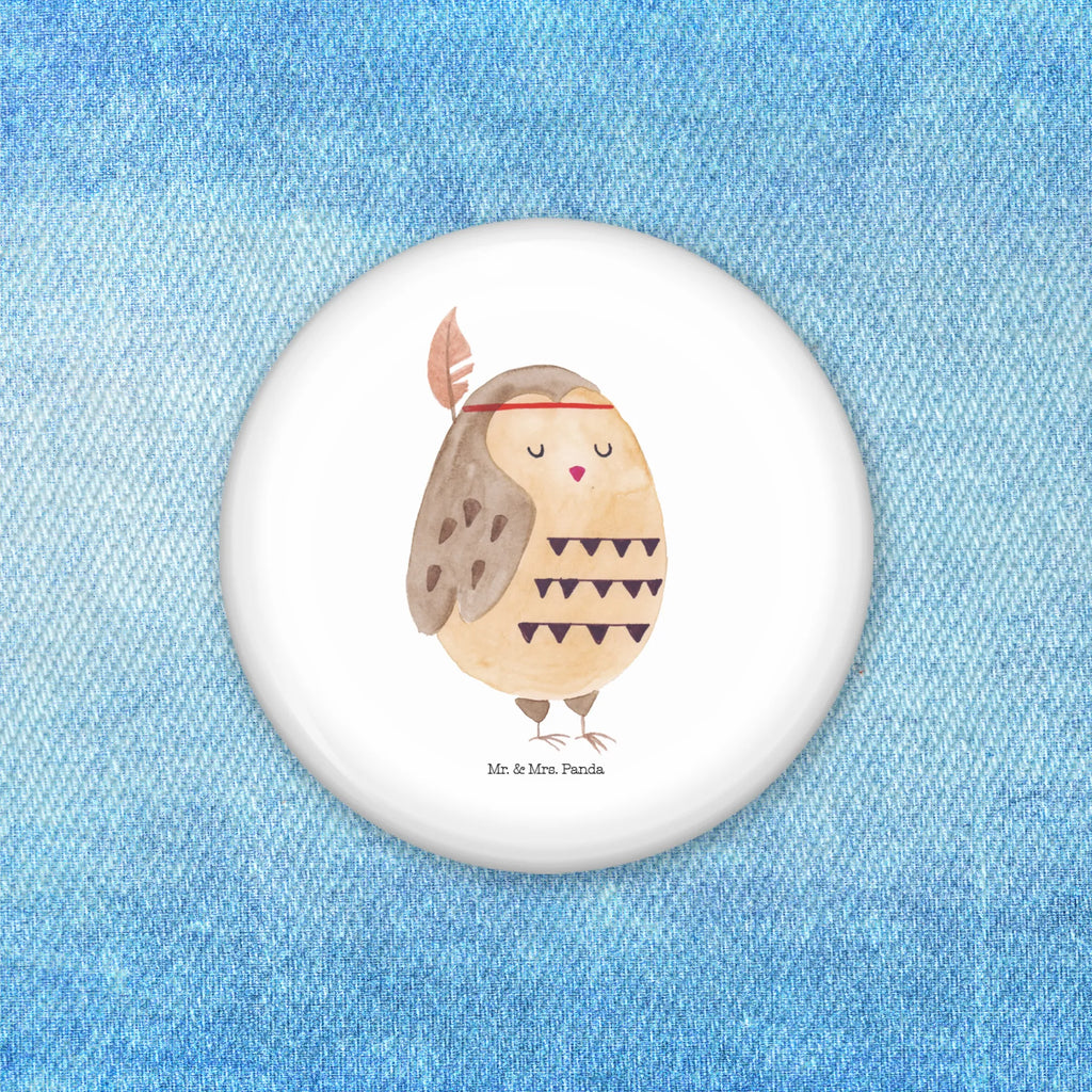 Button Eule Federschmuck 50mm Button, Button, Pin, Anstecknadel, Eule, Eule Deko, Owl, Das Leben ist ein Abenteuer, Reisespruch, Federschmuck, Dekoration