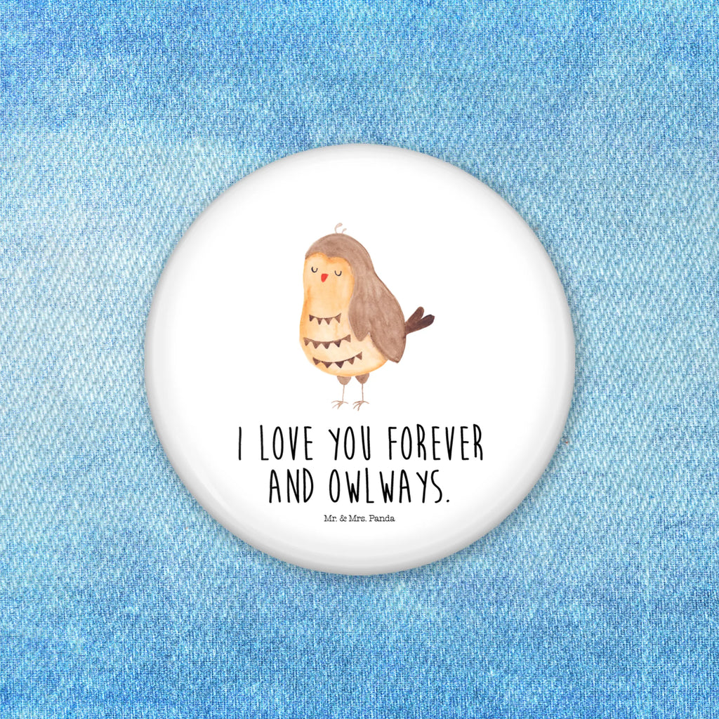 Button Eule Zufrieden 50mm Button, Button, Pin, Anstecknadel, Eule, Eule Spruch, Eule deko, Owl, Liebe Spruch, Romantisch, Wortspiel lustig, Spruch schön, Geschenk Hochzeitstag