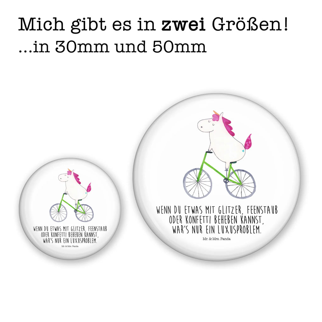 Button Einhorn Radfahrer 50mm Button, Button, Pin, Anstecknadel, Einhorn, Einhörner, Einhorn Deko, Pegasus, Unicorn, Radfahren, Radfahrer, Rad, Bike, Feenstaub, Konfetti, Luxusproblem, Kummer, Liebeskummer