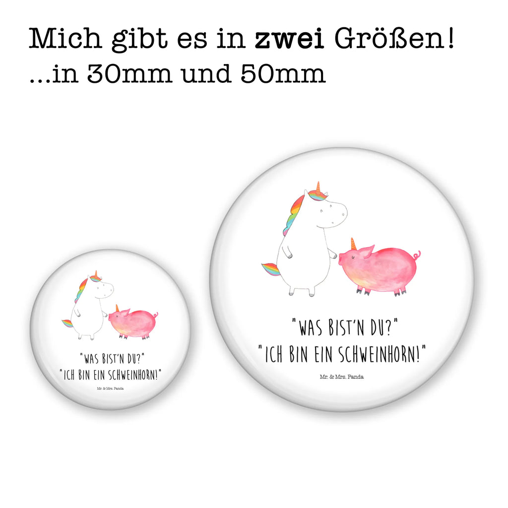 Button Einhorn + Schweinhorn 50mm Button, Button, Pin, Anstecknadel, Einhorn, Einhörner, Einhorn Deko, Pegasus, Unicorn, Freundschaft, Schweinhorn, Schwein, Freundin, Schweinchen