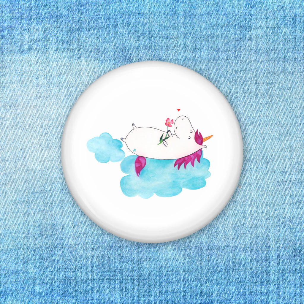 Button Einhorn verliebt auf Wolke 50mm Button, Button, Pin, Anstecknadel, Einhorn, Einhörner, Einhorn Deko, Pegasus, Unicorn, verliebt, Liebe, Liebesbeweis, Freundin, Wolke