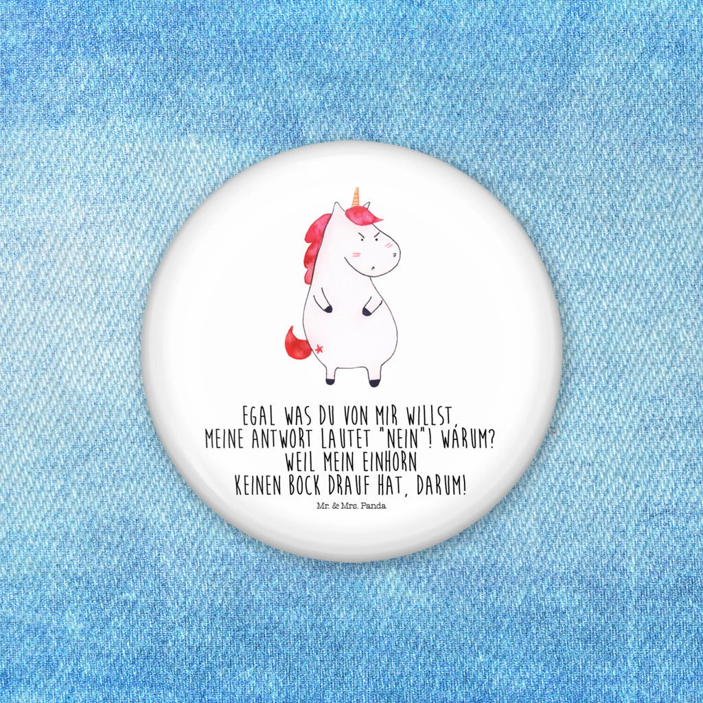 Button Einhorn wütend 50mm Button, Button, Pin, Anstecknadel, Einhorn, Einhörner, Einhorn Deko, Pegasus, Unicorn, Realität, Ansage, lustlos, nein, Büro, Arbeit, wütend, dumme Fragen, lustig, Spaß, Geschenk