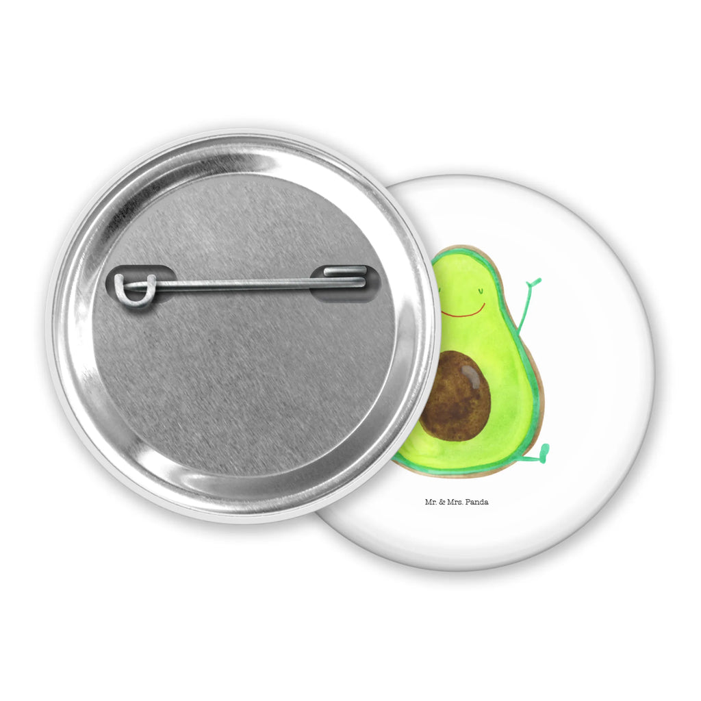 Button Avocado Happy 50mm Button, Button, Pin, Anstecknadel, Avocado, Veggie, Vegan, Gesund, Chaos