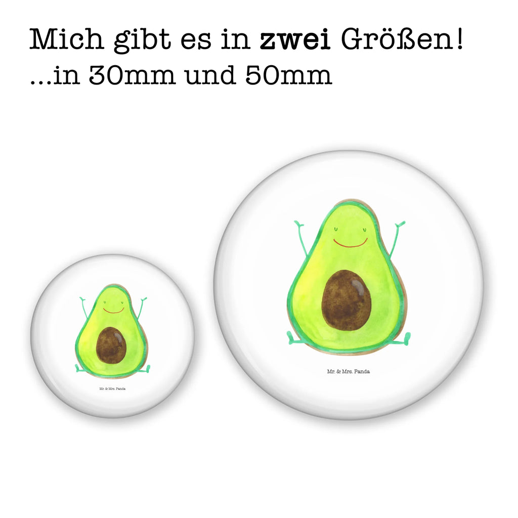 Button Avocado Happy 50mm Button, Button, Pin, Anstecknadel, Avocado, Veggie, Vegan, Gesund, Chaos