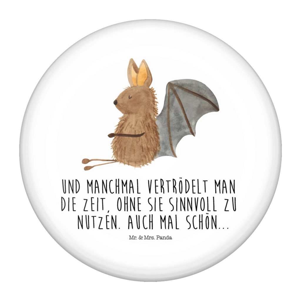 Button Fledermaus sitzend 50mm Button, Button, Pin, Anstecknadel, Tiermotive, Gute Laune, lustige Sprüche, Tiere, Fledermaus, Fledermäuse, Motivation, entspannen