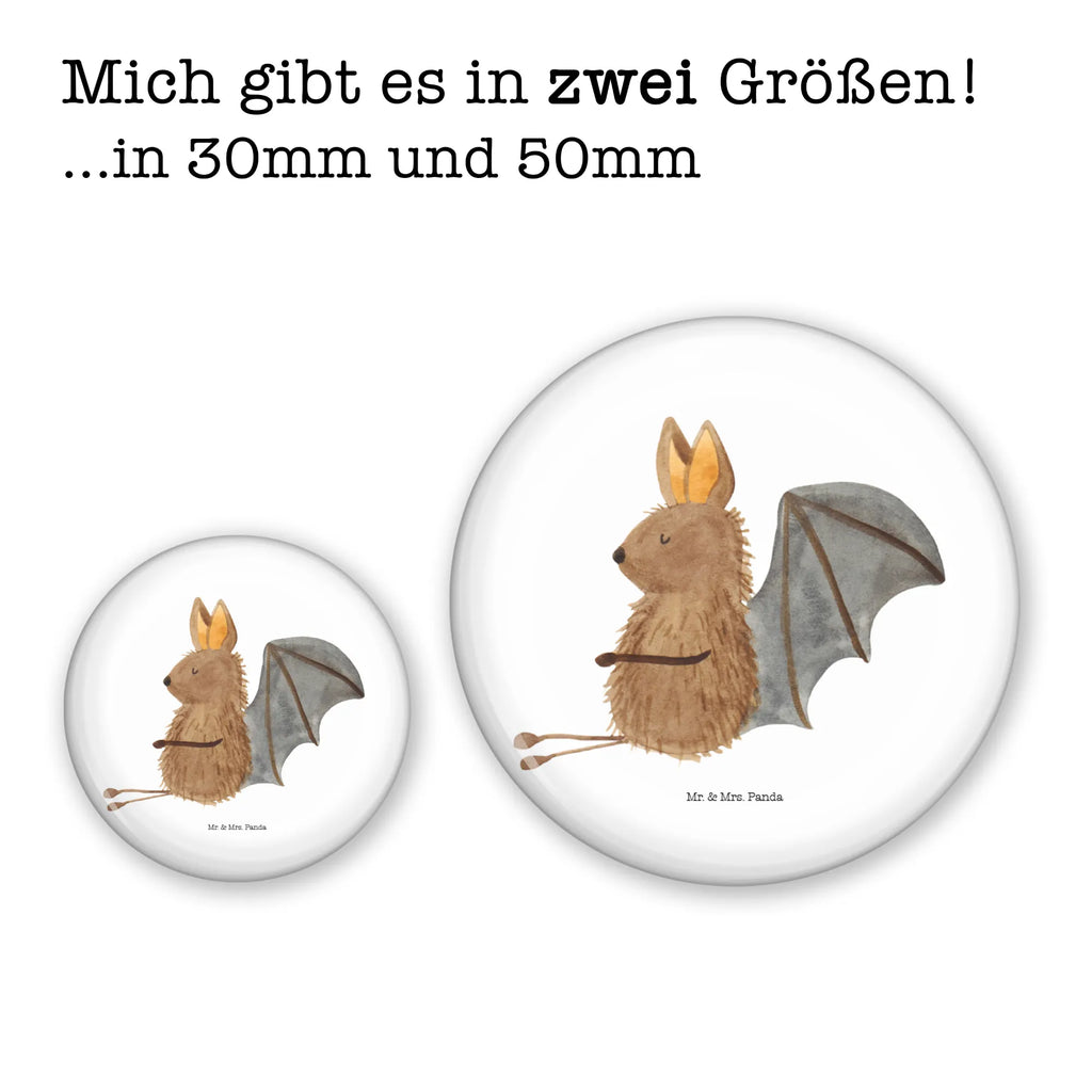 Button Fledermaus sitzend 50mm Button, Button, Pin, Anstecknadel, Tiermotive, Gute Laune, lustige Sprüche, Tiere, Fledermaus, Fledermäuse, Motivation, entspannen