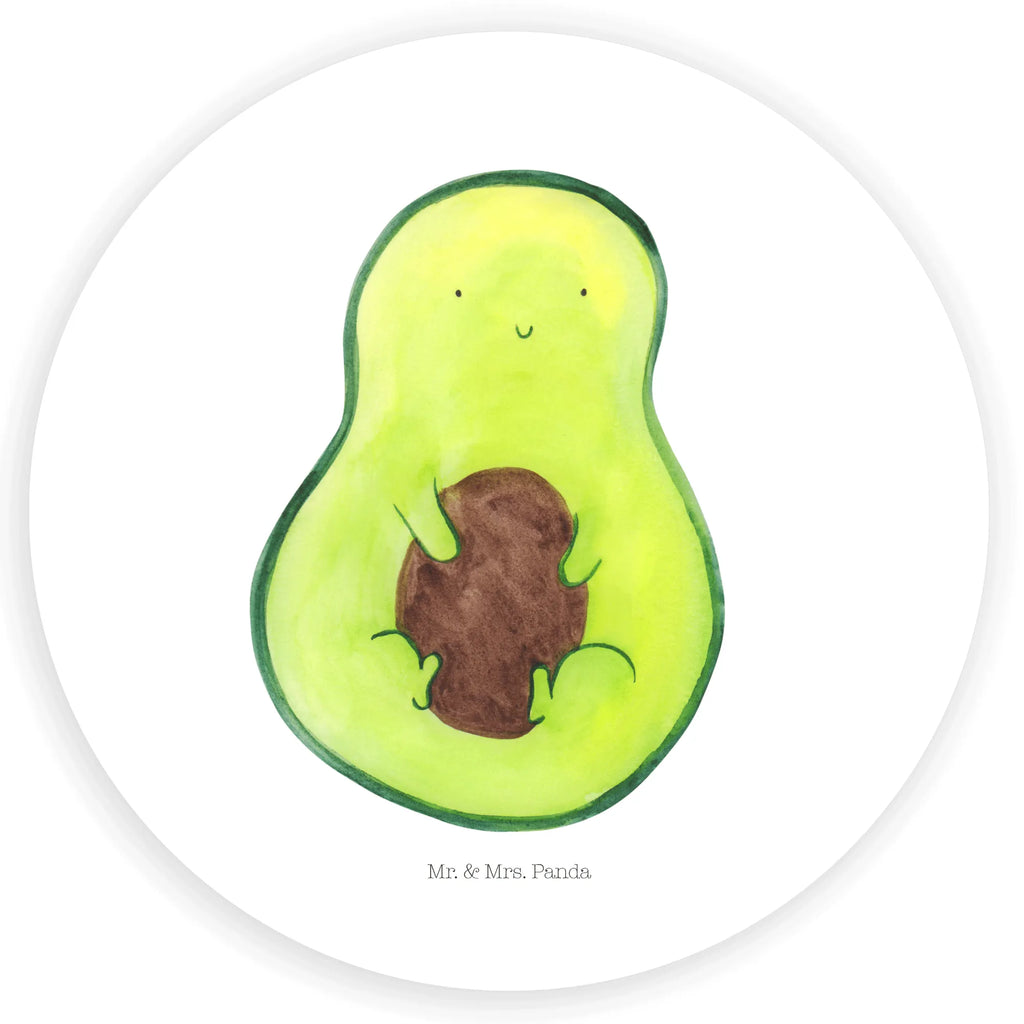 Rund Aufkleber Avocado mit Kern Sticker, Aufkleber, Etikett, Avocado, Veggie, Vegan, Gesund, Avokado, Avocadokern, Kern, Pflanze, Spruch Leben