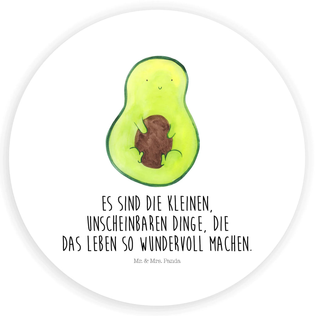 Rund Aufkleber Avocado mit Kern Sticker, Aufkleber, Etikett, Avocado, Veggie, Vegan, Gesund, Avokado, Avocadokern, Kern, Pflanze, Spruch Leben