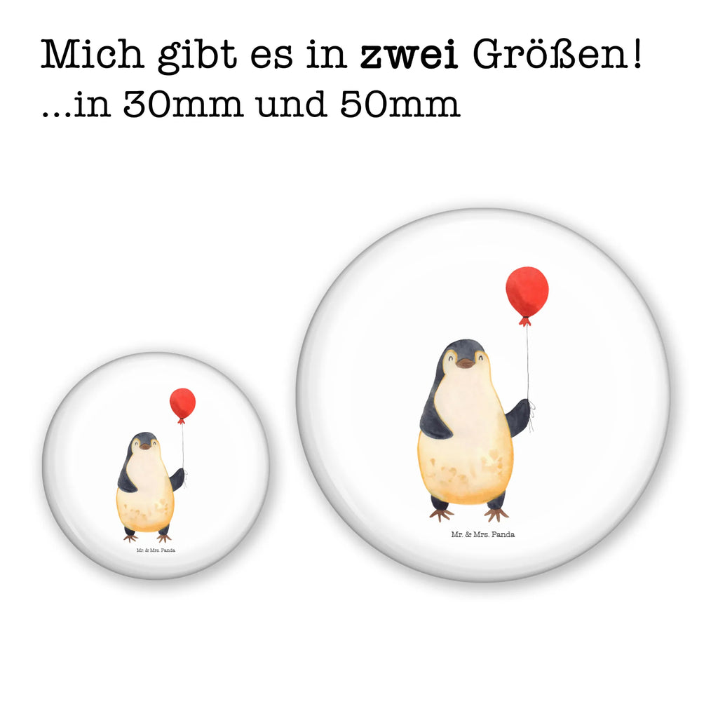 Button Pinguin Luftballon 50mm Button, Button, Pin, Anstecknadel, Pinguin, Pinguine, Luftballon, Tagträume, Lebenslust, Geschenk Freundin, Geschenkidee, beste Freundin, Motivation, Neustart, neues Leben, Liebe, Glück