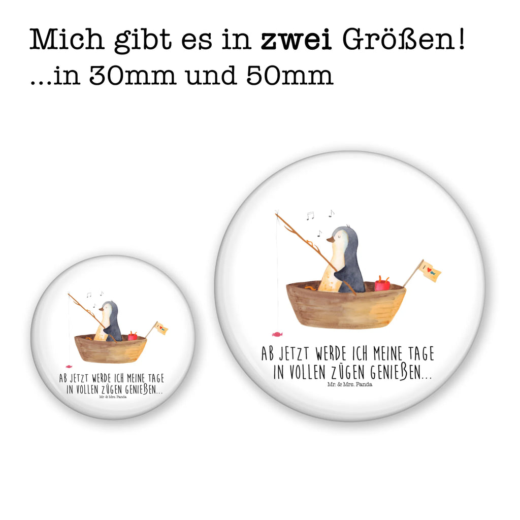 Button Pinguin Angelboot 50mm Button, Button, Pin, Anstecknadel, Pinguin, Pinguine, Angeln, Boot, Angelboot, Lebenslust, Leben, genießen, Motivation, Neustart, Neuanfang, Trennung, Scheidung, Geschenkidee Liebeskummer