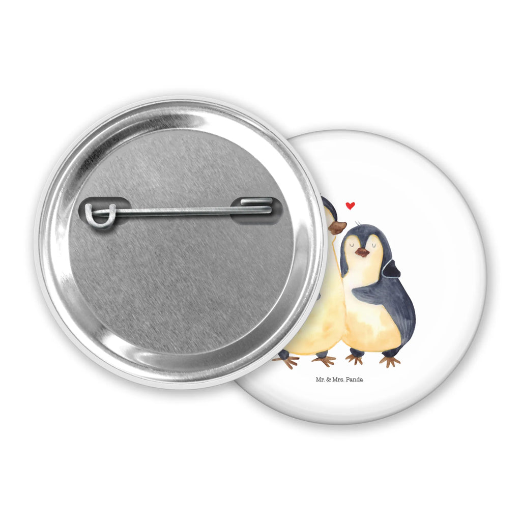 Button Pinguin umarmend 50mm Button, Button, Pin, Anstecknadel, Pinguin, Liebe, Liebespaar, Liebesbeweis, Liebesgeschenk, Verlobung, Jahrestag, Hochzeitstag, Hochzeit, Hochzeitsgeschenk