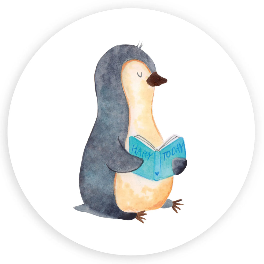 Rund Aufkleber Pinguin Buch Sticker, Aufkleber, Etikett, Pinguin, Pinguine, Buch, Lesen, Bücherwurm, Nichtstun, Faulenzen, Ferien, Urlaub, Freizeit