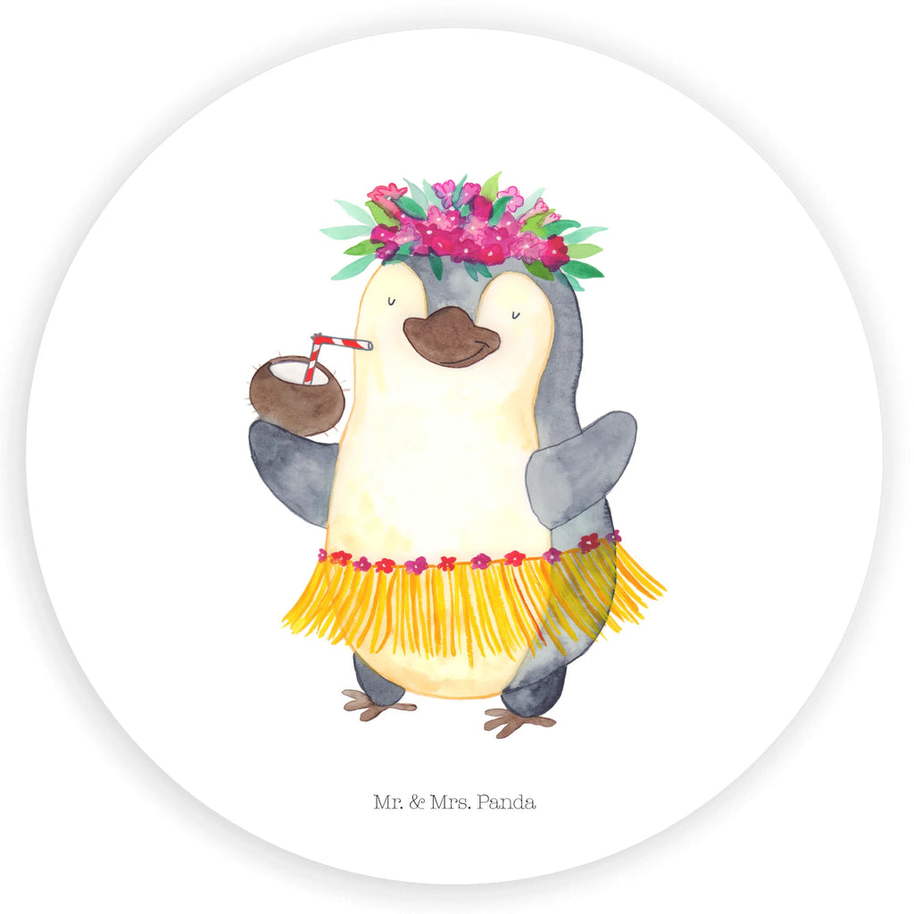 Rund Aufkleber Pinguin Kokosnuss Sticker, Aufkleber, Etikett, Pinguin, Aloha, Hawaii, Urlaub, Kokosnuss, Pinguine