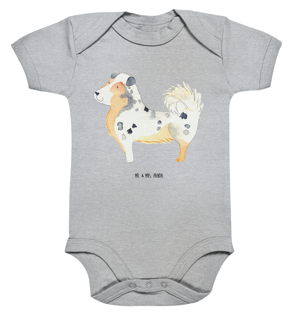 Organic Baby Body Hund Australien Shepherd Babykleidung, Babystrampler, Strampler, Wickelbody, Baby Erstausstattung, Junge, Mädchen, Hund, Hundemotiv, Haustier, Hunderasse, Tierliebhaber, Hundebesitzer, Sprüche, Australien Shepherd, Shepherd, Hundeliebe, Familienhund, Spruch