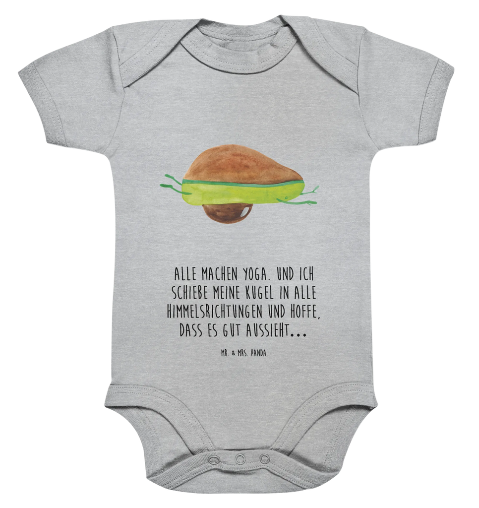 Organic Baby Body Avocado Yoga Babykleidung, Babystrampler, Strampler, Wickelbody, Baby Erstausstattung, Junge, Mädchen, Avocado, Veggie, Vegan, Gesund, Avocado Yoga Vegan