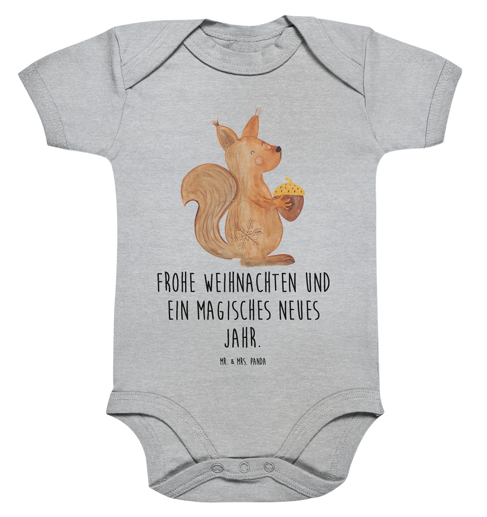 Organic Baby Body Eichhörnchen Weihnachtszeit Babykleidung, Babystrampler, Strampler, Wickelbody, Baby Erstausstattung, Junge, Mädchen, Winter, Weihnachten, Weihnachtsdeko, Nikolaus, Advent, Heiligabend, Wintermotiv, Frohe Weihnachten, Frohes neues Jahr, Guten Rutsch, Weihnachtsmotiv, Weihnachtsgruß, Neujahr, Vogel