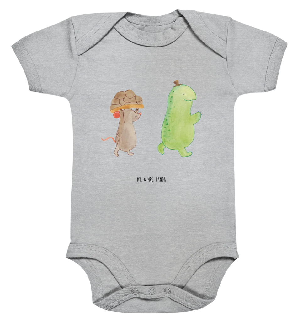 Organic Baby Body Schildkröte Maus Babykleidung, Babystrampler, Strampler, Wickelbody, Baby Erstausstattung, Junge, Mädchen, Schildkröte, Maus, Freunde, Freundinnen, beste Freunde, beste Freundinnen