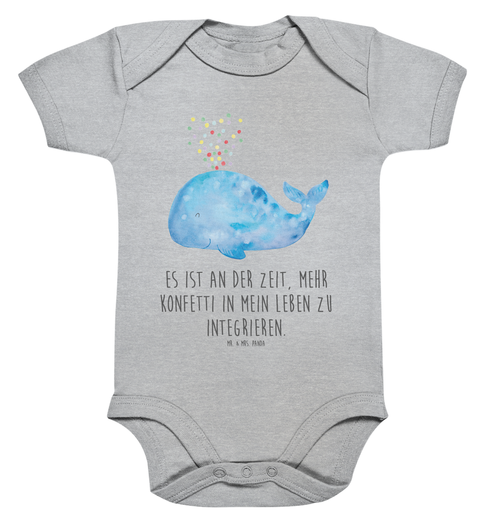 Organic Baby Body Wal Konfetti Babykleidung, Babystrampler, Strampler, Wickelbody, Baby Erstausstattung, Junge, Mädchen, Meerestiere, Meer, Urlaub, Wal, Konfetti, Wale, Motivation, Neuanfang, Trennung, Diät, Abnehmen, Neustart, Lebensabschnitt, Geburtstag