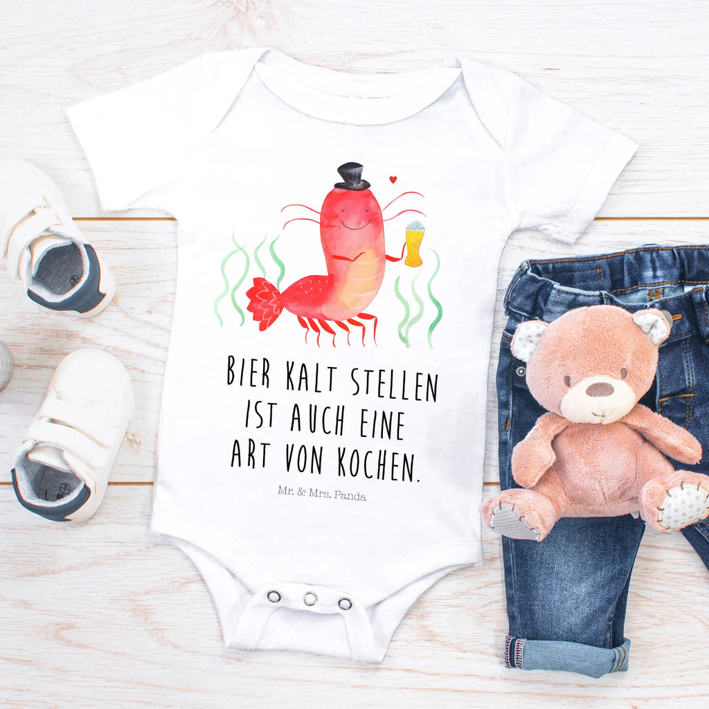 Organic Baby Body Hummer Weizen Babykleidung, Babystrampler, Strampler, Wickelbody, Baby Erstausstattung, Junge, Mädchen, Meerestiere, Meer, Urlaub, Garnele, Garnelen, Bier, Kochen, Männerhaushalt, Junggeselle, Junggesellin, Bierliebhaber, Kneipe, Gasthaus, Wirtschaft