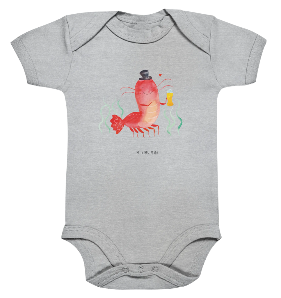 Organic Baby Body Hummer Weizen Babykleidung, Babystrampler, Strampler, Wickelbody, Baby Erstausstattung, Junge, Mädchen, Meerestiere, Meer, Urlaub, Garnele, Garnelen, Bier, Kochen, Männerhaushalt, Junggeselle, Junggesellin, Bierliebhaber, Kneipe, Gasthaus, Wirtschaft