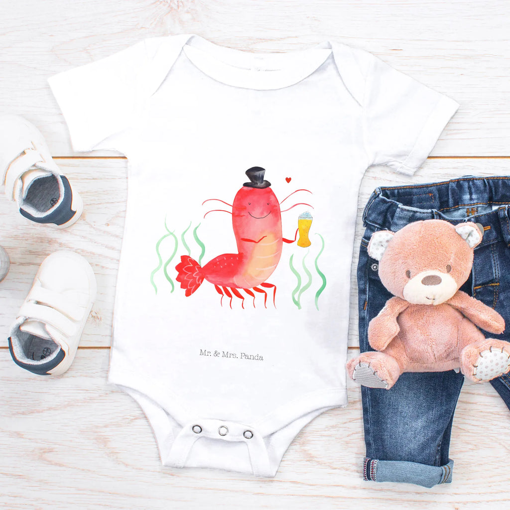 Organic Baby Body Hummer Weizen Babykleidung, Babystrampler, Strampler, Wickelbody, Baby Erstausstattung, Junge, Mädchen, Meerestiere, Meer, Urlaub, Garnele, Garnelen, Bier, Kochen, Männerhaushalt, Junggeselle, Junggesellin, Bierliebhaber, Kneipe, Gasthaus, Wirtschaft