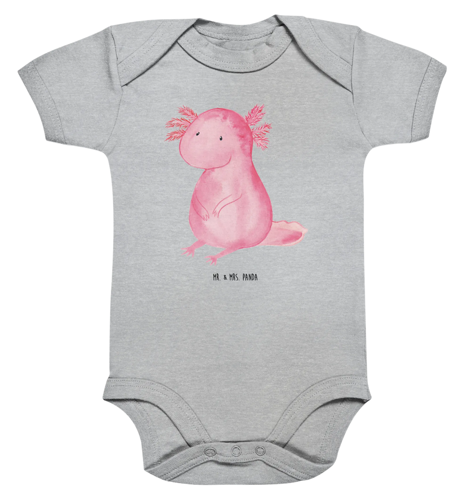 Organic Baby Body Axolotl null Babykleidung, Babystrampler, Strampler, Wickelbody, Baby Erstausstattung, Junge, Mädchen, Axolotl, Molch, Axolot, vergnügt, fröhlich, zufrieden, Lebensstil, Weisheit, Lebensweisheit, Liebe, Freundin