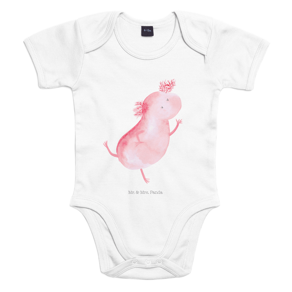 Organic Baby Body Axolotl Tanzen Babykleidung, Babystrampler, Strampler, Wickelbody, Baby Erstausstattung, Junge, Mädchen, Axolotl, Molch, Axolot, Schwanzlurch, Lurch, Lurche, Dachschaden, Sterne, verrückt, Freundin, beste Freundin